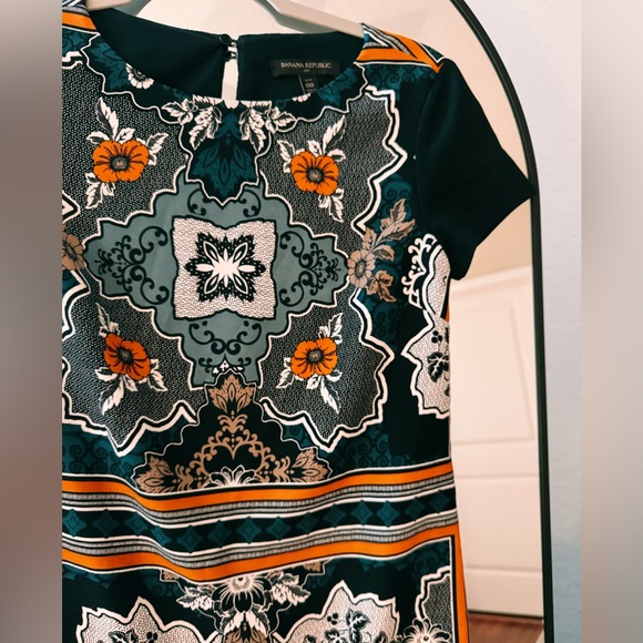 Patterned mini dress NWOT - Picture 3 of 5